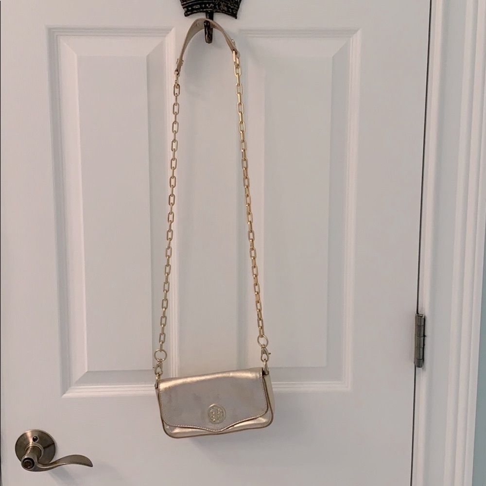 Tory Burch gold crossbody